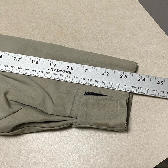 Powderhorn Mountaineering Jacket Girls Size 12 Tan Blue Vintage Down Jacket - Picture 15 of 17